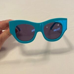Karen Walker turquoise sunglasses